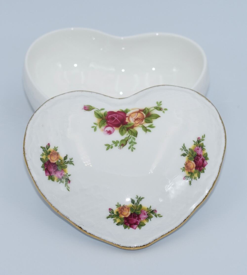 Royal Albert "Old Country Roses" Heart Shaped Trinket Candy Dish